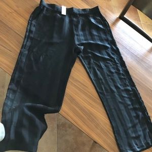 ANTHROPOLOGIE BLACK PANTS STRIPED